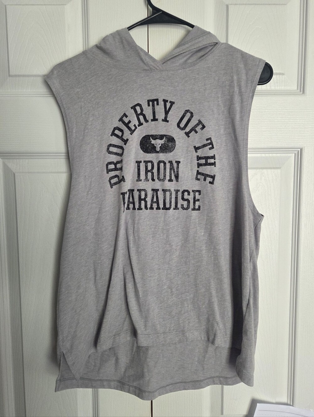 Under Armour Project Rock 'Property of the Iron Paradise' Sleeveless Hoodie Tank